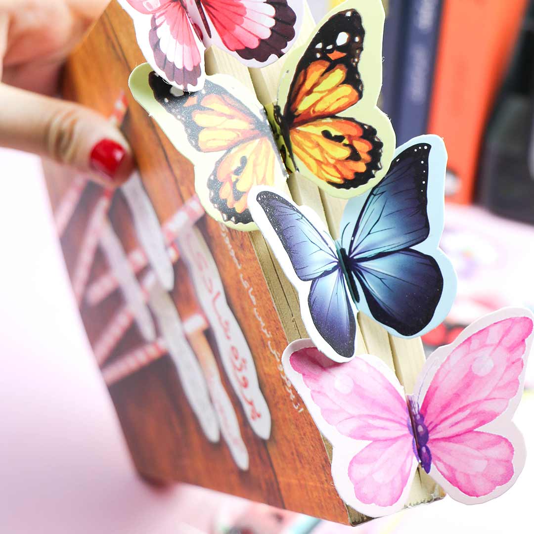 butterfly-flower-bookmark